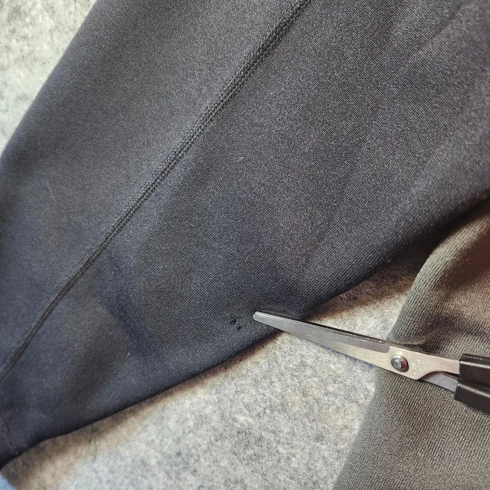 REI Mens Half Zip Fleece Pullover Black Grey Large Gorpcore Outdoor Utility Mock